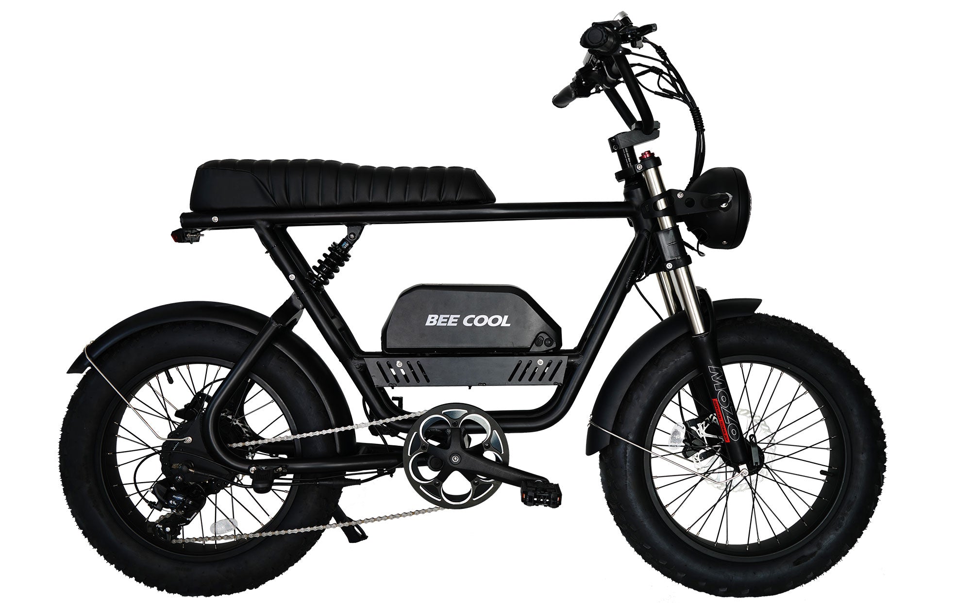 Electric Moped-Style Bike, Hydraulic Fork, Dual Suspension, 48V 21Ah  Large Capacity